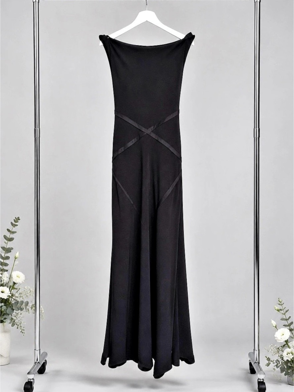 Black Floor-Length Dress